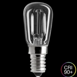 E14 UNI-WHITE Päron 1,5W 2700K 60lm Dimbar