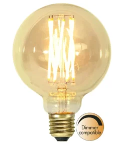 E27 Vintage Gold Glob95 3.7W 1800K 240lm LED-Lampa