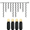EXTRA SYSTEM 24 Istappsslinga 2m 98LED Varmvit/Svart IP44
