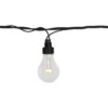 EXTRA SYSTEM LED Ljusslinga 5m 10LED Varmvit/Svart IP44