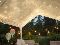 EXTRA SYSTEM LED Ljusslinga 5m 10LED Varmvit/Svart IP44