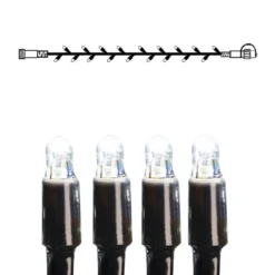 EXTRA SYSTEM LED Ljusslinga 5m 50LED Kallvit/Svart IP44
