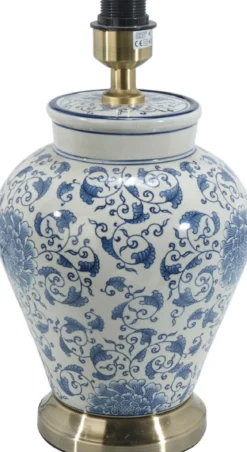 FANG HONG Lampfot 38cm Vit/Blå