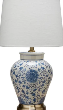 FANG HONG Lampfot 38cm Vit/Blå