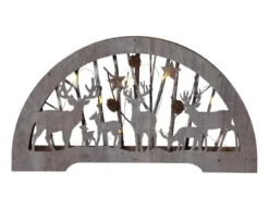 FAUNA Bordsdekoration Lazercut 25cm 10LED Natur