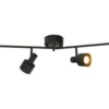 FERDINAND takspot 4:a rak 100cm Svart/Mässing