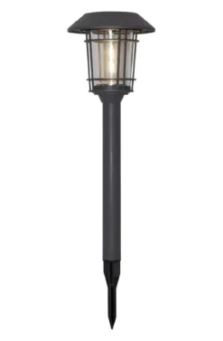 FILIP Solcells-pollare 21cm Grafit IP44