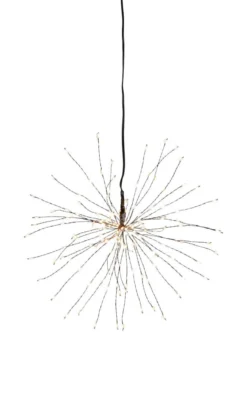 FIREWORK Hängande dekoration 26cm 120LED Svart