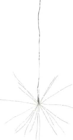 FIREWORK Hängande dekoration 26cm 60LED Dagljus Silver