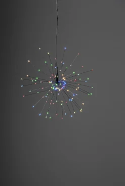 FIREWORK Hängande dekoration 26cm Svart/Flerfärgad