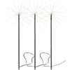 FIREWORK 3-Pack Utedekoration 65cm 180LED Svart IP44