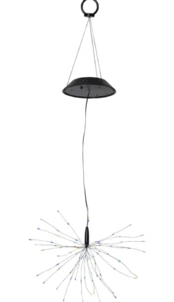 FIREWORK SOLAR Solcellsdekoration 50cm Svart/Flerfärgad