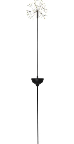 FIREWORK SOLAR Solcellsdekoration 85cm Svart/Varmvit