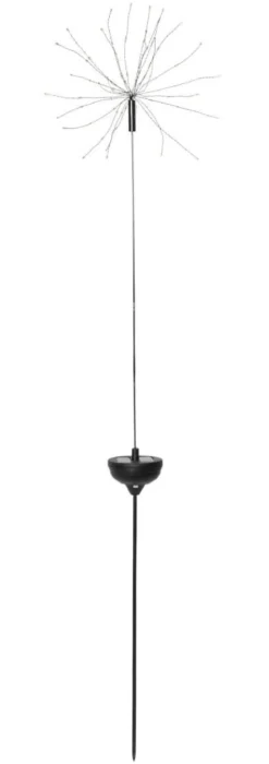 FIREWORK SOLAR Solcells-dekoration 105cm IP44 Svart