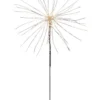 FIREWORK Stjärna på fot 50cm 120LED Silver/Varmvit