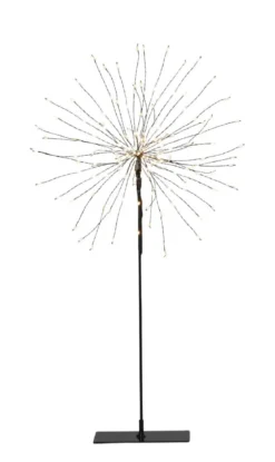 FIREWORK Stjärna på fot 50cm 120LED Svart
