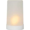 FLAME CANDLE LED Blockljus 14,5cm Vit IP44