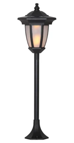 FLAME Solcellsdekoration 63cm Svart IP44