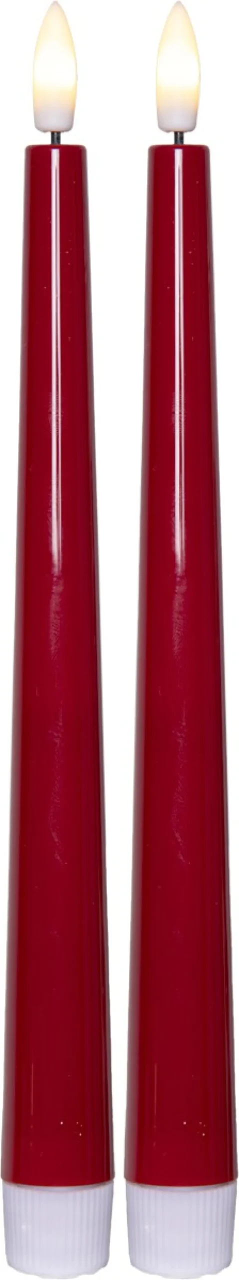 FLAMME CANDY Antikljus 2-pack 26cm Röd