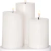 FLAMME CHARGE Blockljus 3-pack 15cm