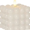 FLAMME DOT LED-Blockljus Batteri 9,5cm Vit