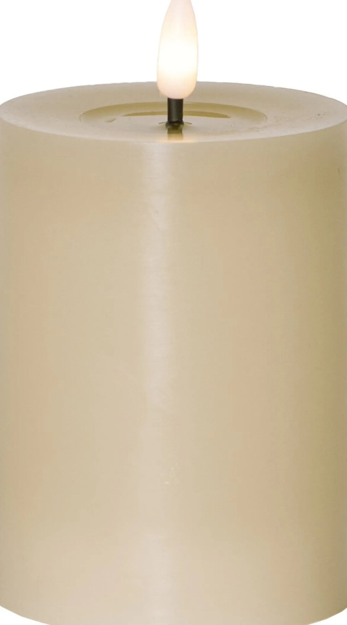 FLAMME FLOW LED-Blockljus Batteri 12,5cm Beige