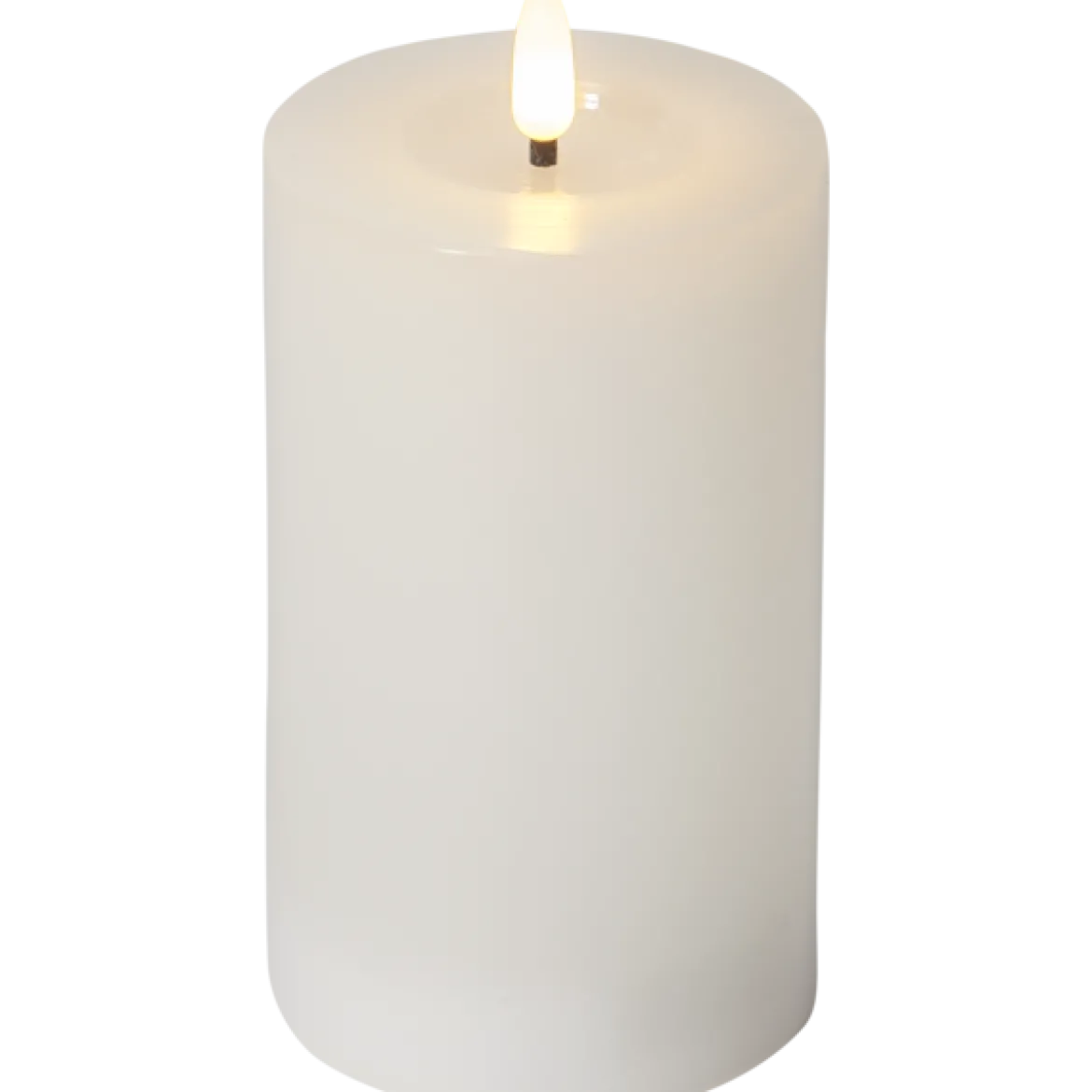 FLAMME FLOW LED-Blockljus Batteri 15cm Vit