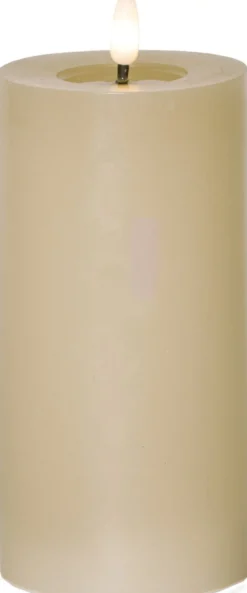 FLAMME FLOW LED-Blockljus Batteri 17,5cm Beige