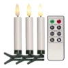 FLAMME Julgransbelysning Trådlös 12cm 10LED Vit