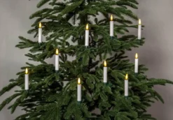 FLAMME Julgransbelysning Trådlös 12cm 10LED Vit