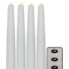 FLAMME LED-Antikljus 4-Pack 20cm Vit