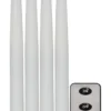 FLAMME LED-Antikljus 4-Pack 28,5cm Vit