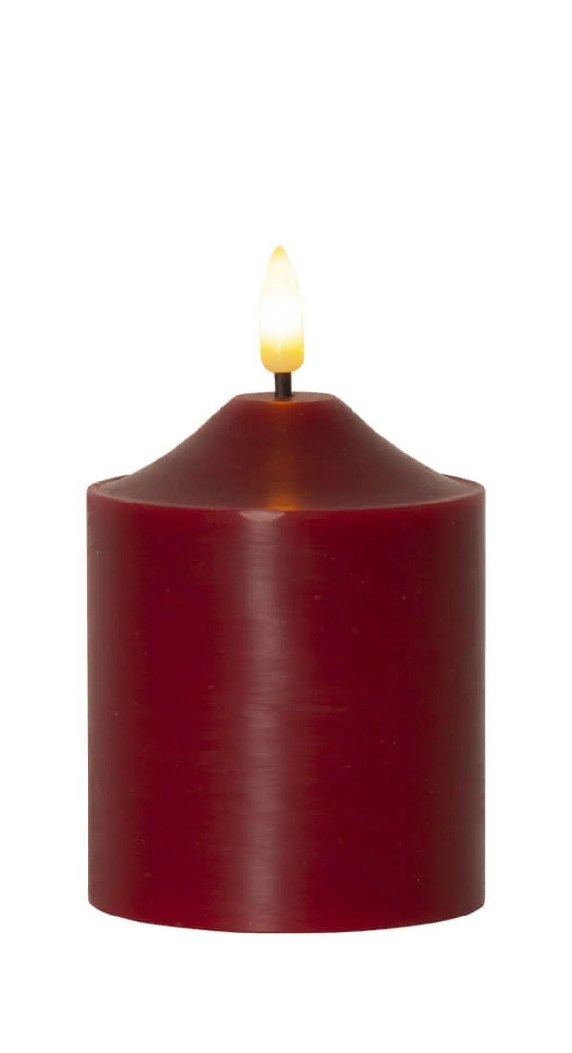 FLAMME LED-Blockljus 12cm Röd