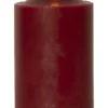 FLAMME LED-Blockljus 17cm Röd