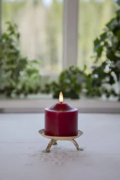 FLAMME LED-Blockljus 9,5cm Röd