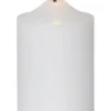 FLAMME LED-Blockljus 15cm Vit Vax