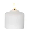 FLAMME LED-Blockljus 9,5cm Vit Vax