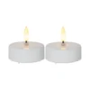 FLAMME LED Värmeljus 2-Pack 5,8cm Vit