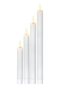 FLAMME 4-Pack LED Antikljus 28,5cm Vit