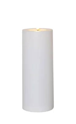 FLAMME RAK LED-Dekorationsljus 27,5cm Vit