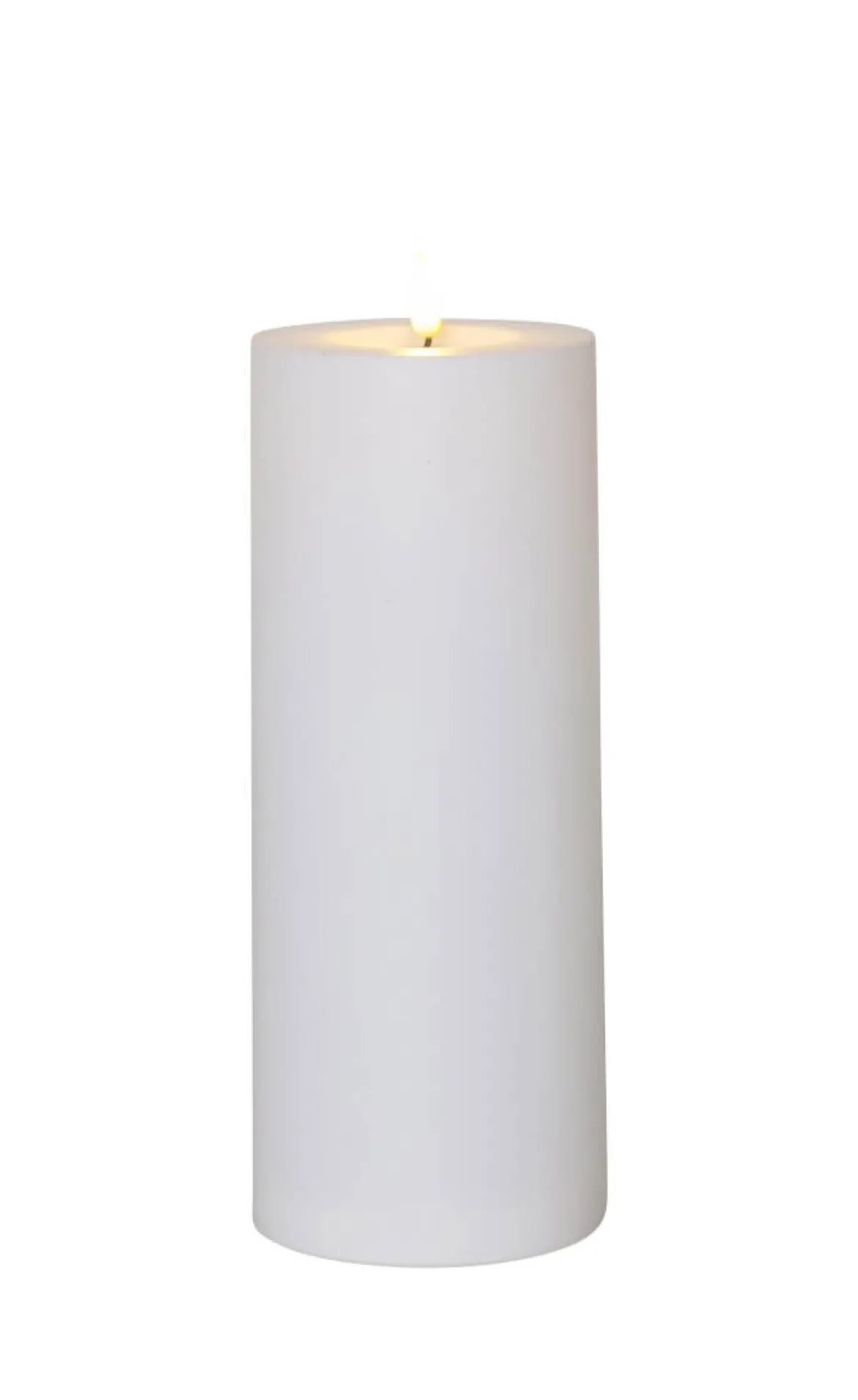 FLAMME RAK LED-Dekorationsljus 27,5cm Vit