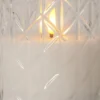 FLAMME ROMB LED-Blockljus Batteri 10cm Klar