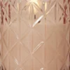 FLAMME ROMB LED-Blockljus Batteri 10cm Rosa