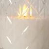 FLAMME ROMB LED-Blockljus Batteri 12,5cm Klar
