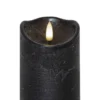 FLAMME RUSTIC LED-Blockljus 10cm Svart