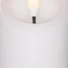 FLAMME RUSTIC 2-PACK LED-Blockljus 7,5cm Vit