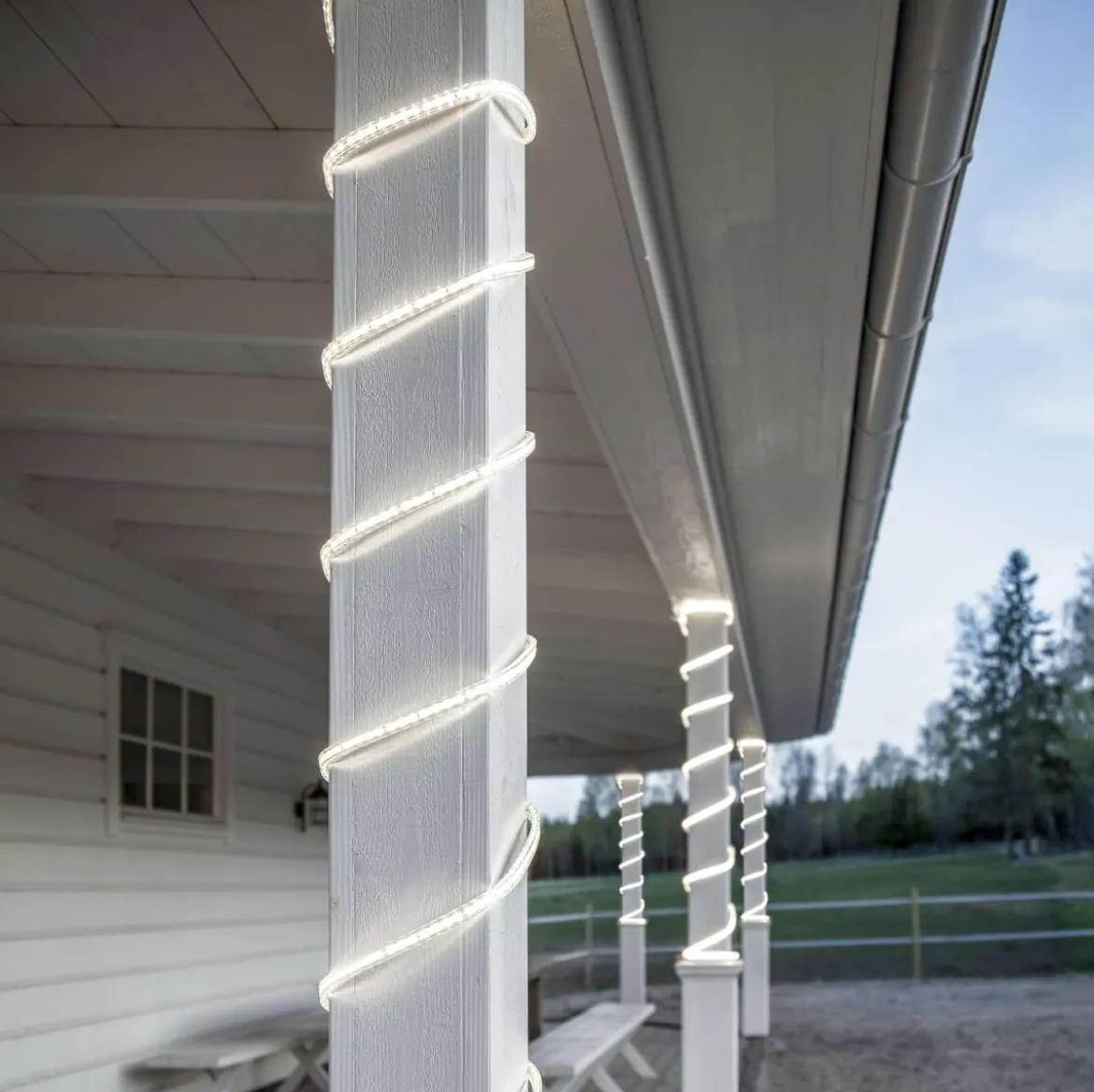 FLATSMDLED Ljusslang 10m 960LED Daylight/Transparent