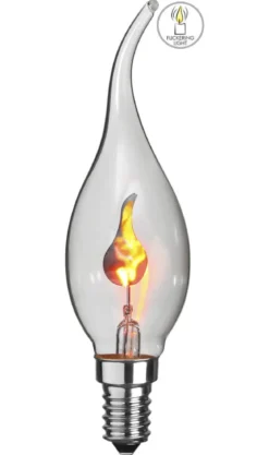 FLICKERING FLAME Klar Kronljus 11,5cm