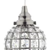 FÖNSTERLAMPA Kristallboll K9 10cm Svart Nickel