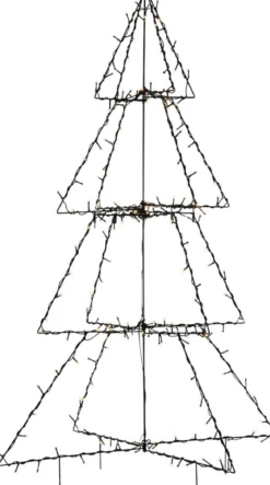 FOLDY Dekorationsträd Utomhus 200LED 125cm Svart IP44